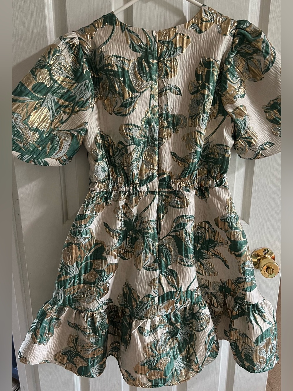 She + Sky Jacquard V-Neck Dress - Picture 5 of 6